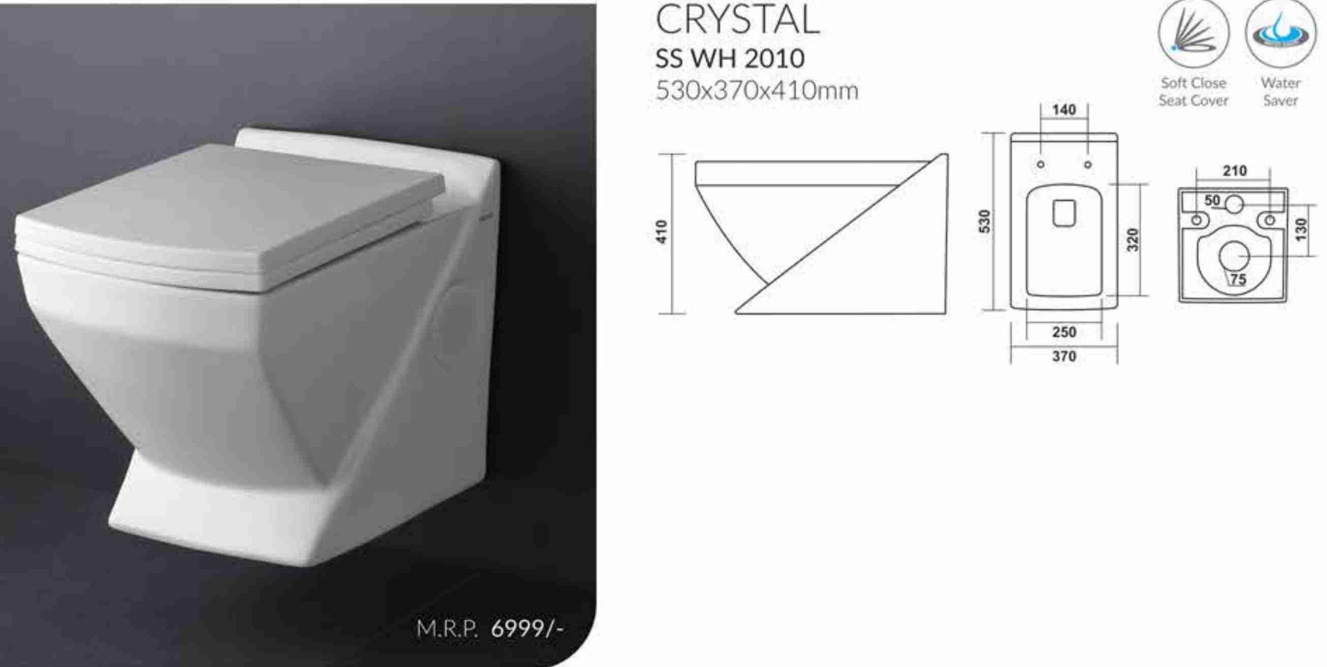 SOCH - WALL HUNG CLOSET - CRYSTAL