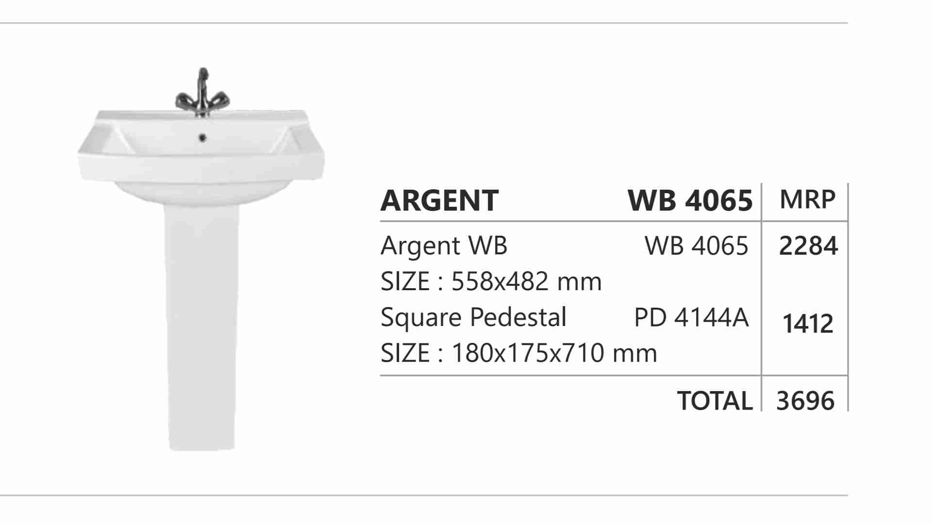 SOCH - PEDESTAL - ARGENT