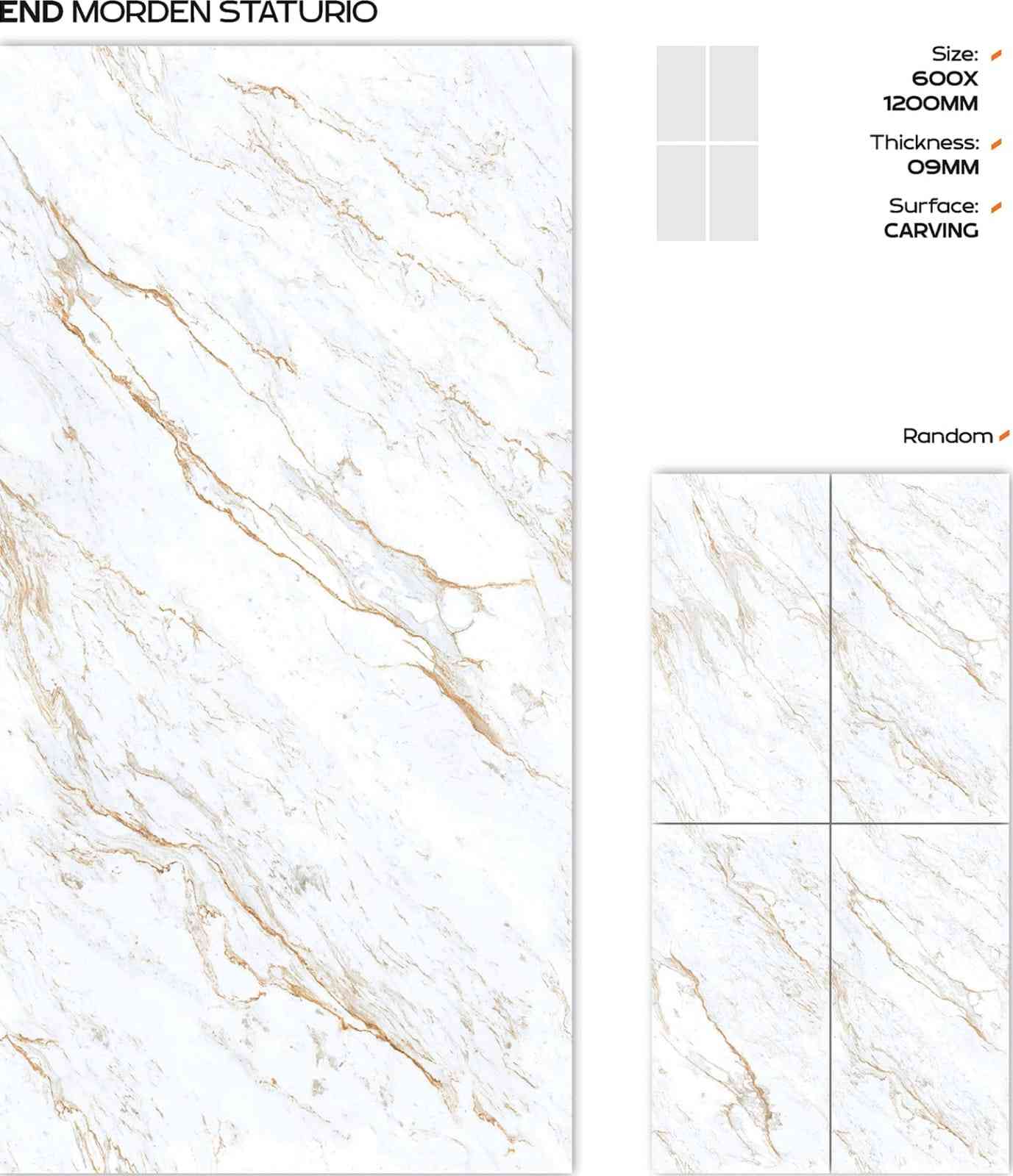 4x2 - Carving - Mozila - End Morden Statuario