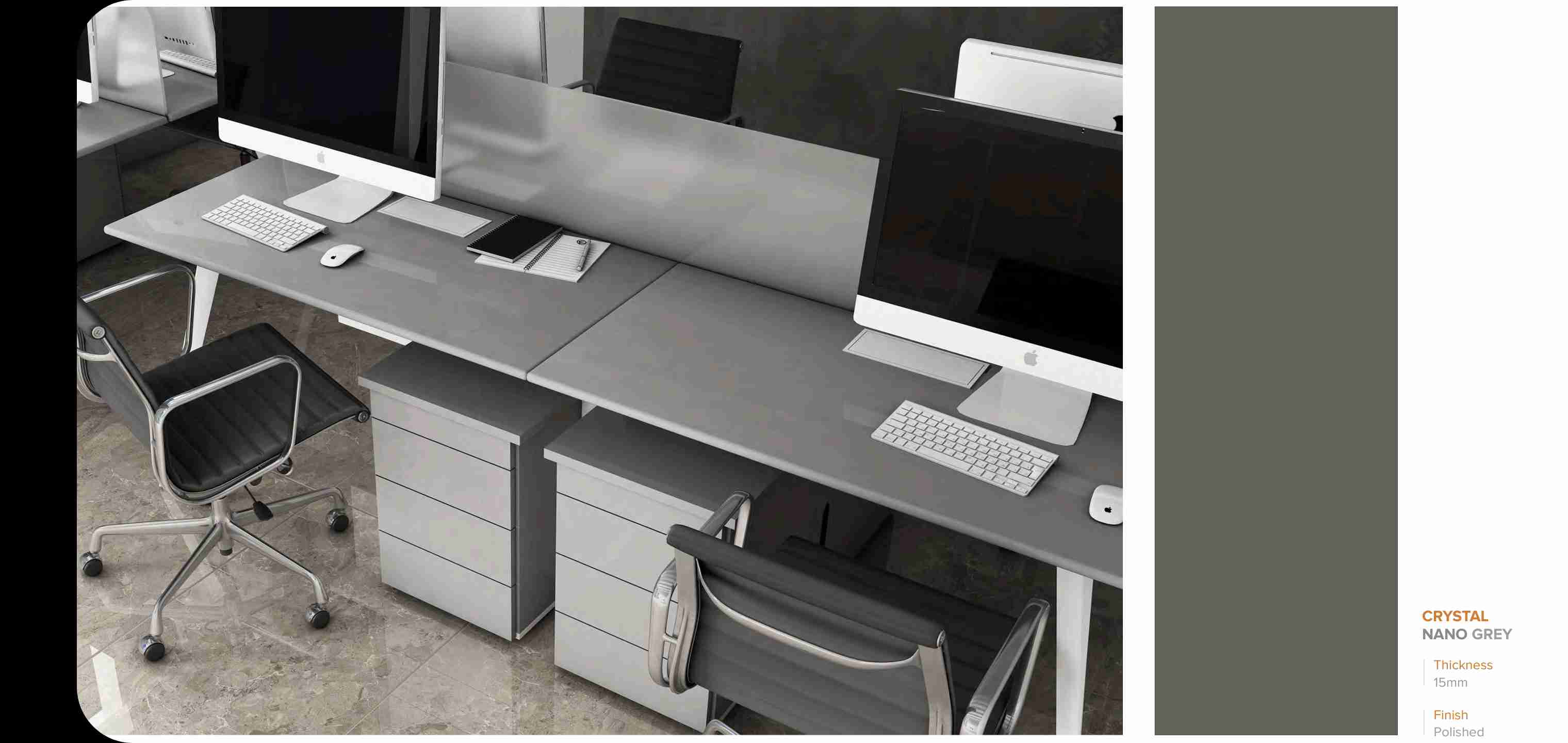 800x2400 - Slab - Cristal Nano Grey — view 2