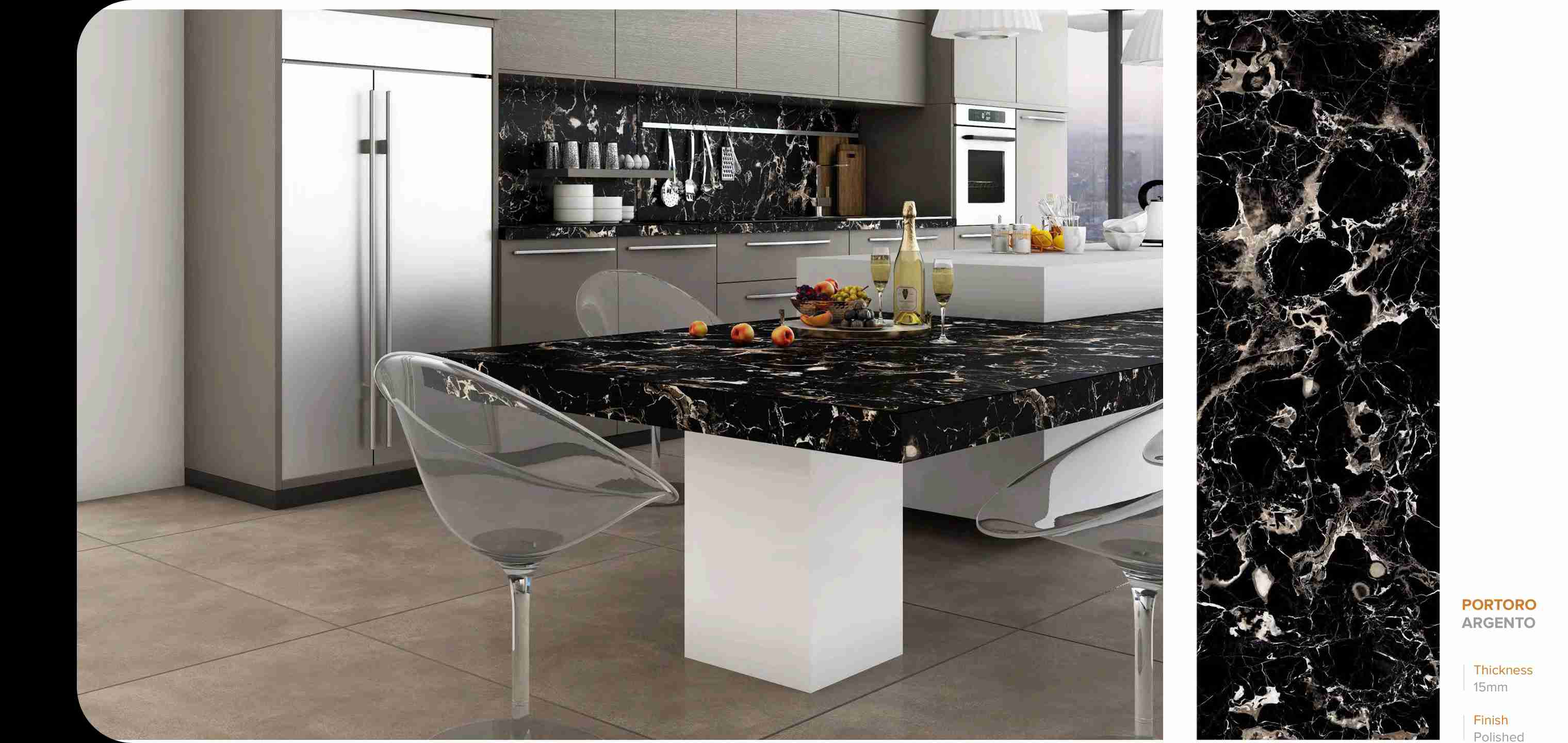 800x2400 - Slab - Emcer - Portoro Argento