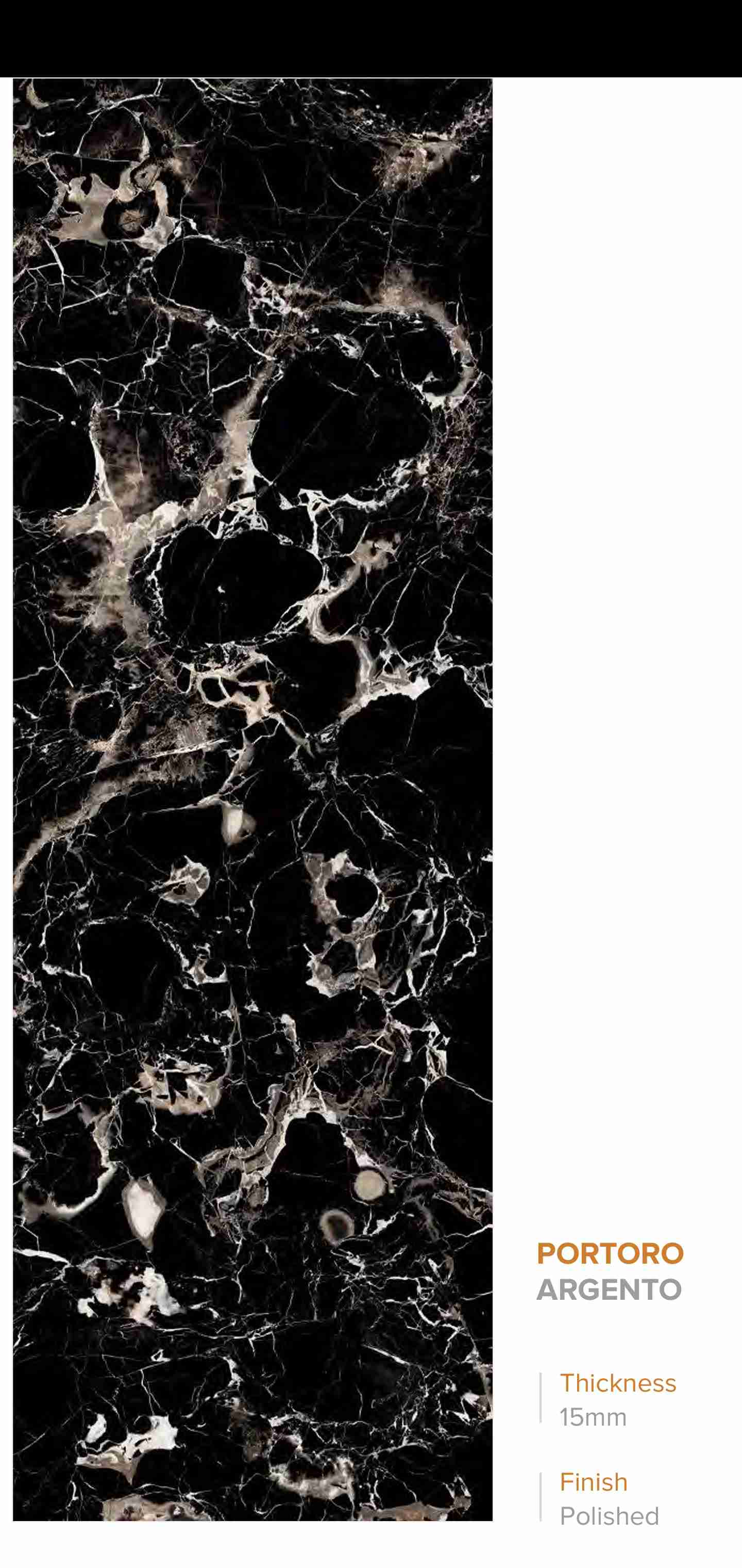800x2400 - Slab - Emcer - Portoro Argento — view 2